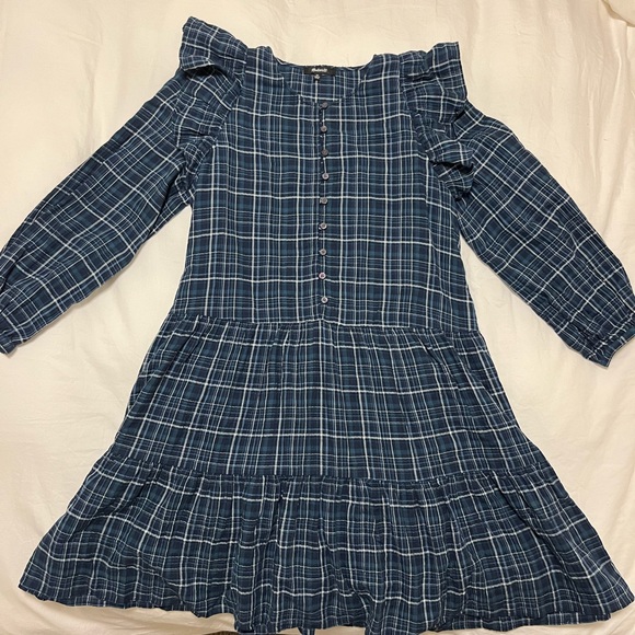 Madewell Gauze Ruffle-Trimmed Mini Dress - Picture 10 of 12